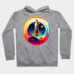 Award-winning Space Exploration Rocket Logo Hoodie